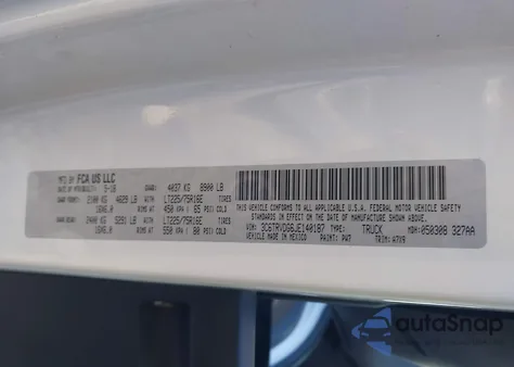 2018 Ram Promaster 2500 High Roof 159 Wb from USA, damaged, VIN 3C6TRVDG6JE140187